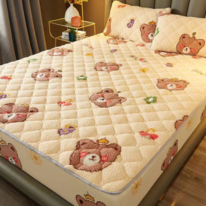 Protector de Colchón Acolchado Grueso y Suave, Funda <span class=keywords><strong>Impermeable</strong></span> y Transpirable con Bolsillo Profundo para Cama, para Hogar y Hotel - Product Image 6