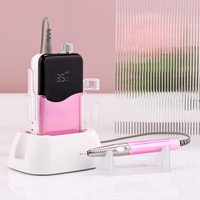 Machine à polir les ongles électrique rechargeable professionnelle portable de très haute qualité 35000 tr/min sans balais