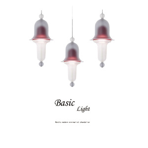 Lampes suspendues en verre de style nordique pour salle à manger, chevet, bar, modèle de pièce, design moderne minimaliste blanc intelligent - Product Image 1