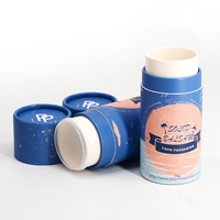 Tube en papier kraft torsadé personnalisé écologique 30g pour lotion solaire, baume à lèvres, déodorant – Contenant vide recyclable