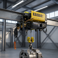 Palans électriques à câble de type CD Kaidao, 10 tonnes, 380V, CE ISO, levage lourd, usine d'acier, atelier, IP54, télécommande, garantie 2 ans