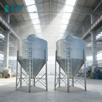HZC Ottimo Fornitore di Silos per Mangimi in Acciaio, Contenitore Verticale Galvanizzato di Grande Capacità per Fattoria