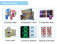 Étiquettes d'emballage personnalisées de luxe avec estampage à chaud, autocollants holographiques en rouleau avec logo pour étiquettes d'emballage et pots à bougies