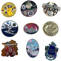 Pièce de collection commémorative personnalisée gravée en 3D en or, argent ou laiton, motif ange, émaillée