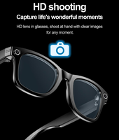 Les écouteurs de lunettes de soleil intelligentes à batterie intégrée de 260mah prennent en charge l'enregistrement et la prise de photos par IA charge magnétique W600 lunettes intelligentes