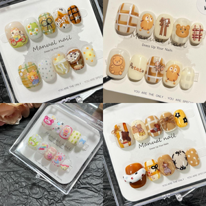 100 estilos, <span class=keywords><strong>piedras</strong></span> ostentosas de lujo personalizadas, prensa en las <span class=keywords><strong>uñas</strong></span>, corazón redondo corto, perla, Punta francesa, <span class=keywords><strong>uñas</strong></span>, manicura, palo acrílico en las <span class=keywords><strong>uñas</strong></span> - Product Image 5
