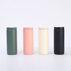 Vente en gros de tasses à café isothermes en acier inoxydable 304, anti-fuite, avec couvercle rabattable, gobelet de voyage, logo personnalisé, articles promotionnels - Product Image 1