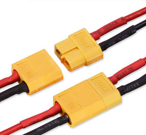 3239 16AWG красный черный силиконовый ПВХ XT60 XT30 XT90 штепсельный кабель, новый кабель для хранения энергии, соединение из чистой меди - Product Image 1