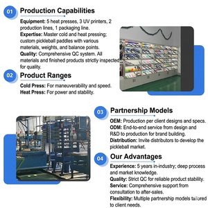 Raqueta de Pickleball de Fibra de Vidrio con Logotipo Personalizado, Palas de Pickleball de Grafito, Raqueta Profesional de Pickleball de Fibra de Vidrio y Carbono - Product Image 5
