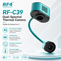 Caméra thermique à double spectre RF4 C39 4K, détection de température en temps réel, 3 palettes de couleurs, portable, fonctionnement à une main, autonome