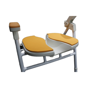 Chaise de bain de douche légère pour usage domestique et hospitalier avec pieds en caoutchouc antidérapants - Product Image 4