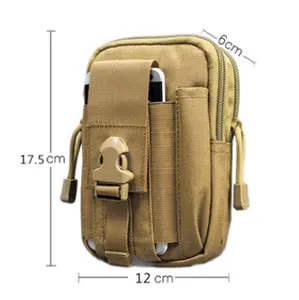 Bolsa de cintura vazia para acampamento, uso externo, tela, armazenamento, ferramenta, bolsa