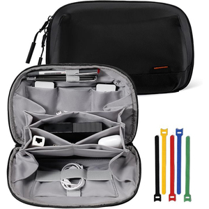 Electronic Accessories Bag,Electronics Organizer Travel Cable Organizer Three-Layer for iPad Mini,Kindle,Hard <b>Drives</b>,Cables - Product Image 1