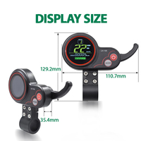 Mcezdy LH100 komputer sepeda elektrik, aksesori gadget bersepeda jalanan Mileage kecepatan Digital tampilan LCD warna