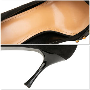 Sexy Pump France Zapatos De Tacon Tallas Pequenas Studded Ladies High Heels Latest - Product Image 3