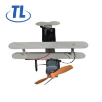 Kit d'avion planeur électrique DIY pour enfants, expérience scientifique STEM, modèle en bois à assembler, jouet
