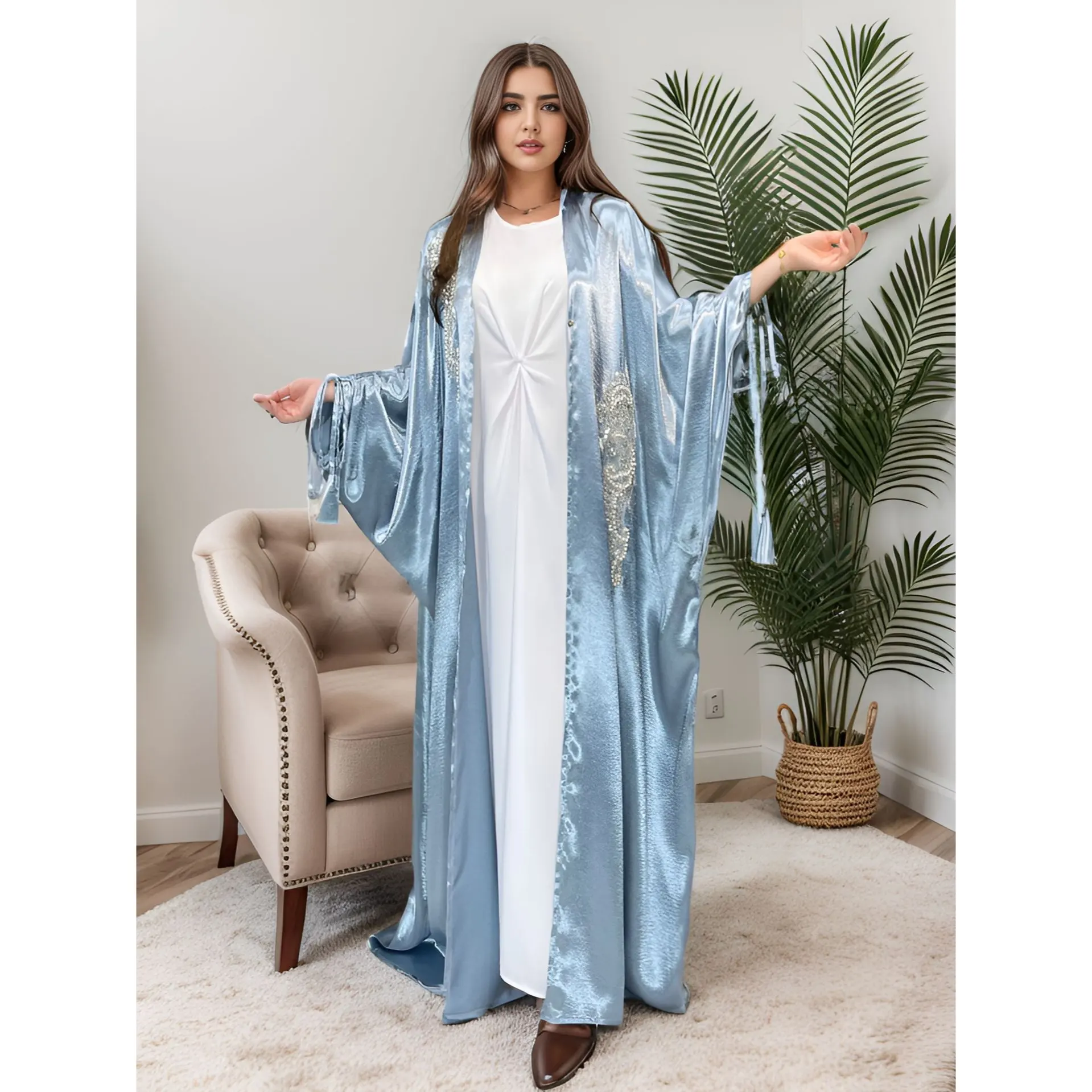 Nouvelle arrivée soirée 2024 nouveau style Glory abaya dames vêtements islamiques boutique dubai abaya conçoit abaya rouge pour les femmes