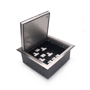Caja de Conexión a Piso Minimalista de Acero Inoxidable IP66 Impermeable para Interiores Modernos de Oficinas y Residenciales - Product Image 3