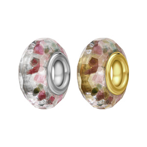Perles en verre cuivré blanc très demandées, composants essentiels pour bracelets, accessoires et pendentifs DIY haut de gamme originaux. - Product Image 1