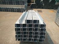 Poste de Acero Tipo C Anticorrosión con Recubrimiento de Zinc HDG, Columna de Canal C, Fijación Estable, Viga en W, Barrera de Seguridad Vial, CE