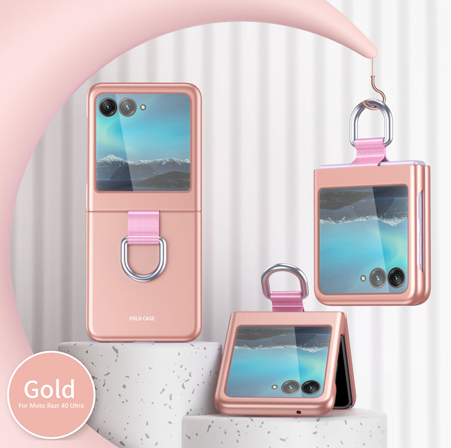 For Moto Razr 40 Ultra Phone Cover Luxury Finger Ring Phone case for Motorola Razr 40 Ultra