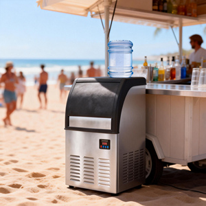 Máquina de Hielo de 60 kg, Máquina de Cubitos de Hielo, Máquina de Hielo que Puede Usar Agua de Cubos, Máquina de Hielo Portátil con Precio de Fábrica 1. Hielo Eficiente - Product Image 6