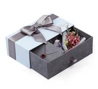 Boîte d'emballage cadeau Saint Valentin personnalisable de haute qualité directement en usine pour le matériel de papier de boîte à bijoux d'anniversaire d'anniversaire
