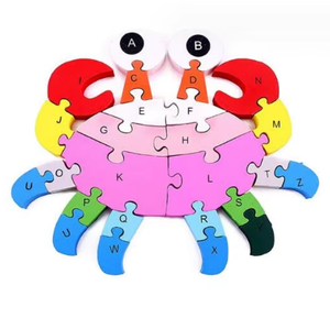 Wooden 3D Jigsaw <strong>Animal</strong> Puzzle Toys Children Preshcool Education Children's Puzzle <strong>Alphabet</strong> <strong>Letter</strong> Matching <strong>Animal</strong> Puzzle Toys - Product Image 6