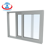 ZHTDOORS, la Ventana Corredera de Aluminio de Doble Hoja Eléctrica de 3x4 Más Rentable