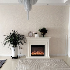 निर्माता सजावटी लकड़ी चिमनियों एलईडी लौ के साथ मुक्त खड़े बिजली के चिमनी Mantel - Product Image 3