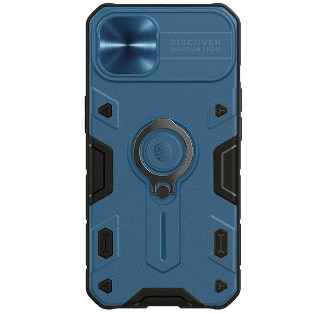 Wholesale Nillkin Armor Strong Ring Stand Phone Case for iPhone 14 Pro Max Black Green Blue Impact Resistance Original Good Case