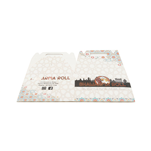 Tùy chỉnh in ấn logo hộp xách tay có thể tái chế tinh tế bao bì các tông có thể gập lại hộp với xử lý, Matt cán - Product Image 2