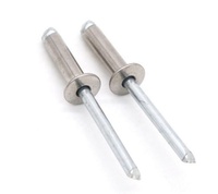 Rivets aveugles en acier inoxydable DIN7337, fournisseur de rivets aveugles en aluminium à tête bombée de type ouvert, colorés et argentés