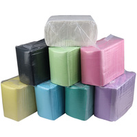 Salon 125 pièces Nail Art papier jetable tatouage propre Pad couverture de Table propre Patient serviettes dentaires bavoirs de beauté