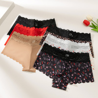 Culottes sexy en dentelle imprimé léopard pour femmes matures, vente en gros, fournisseur d'usine, commande en gros, exportation