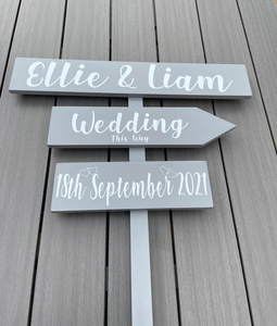 <strong>Personalised</strong> Rustic <strong>Wooden</strong> Decoration Sign for Weddings <strong>Wooden</strong> Directional Welcome Sign Ground Insertion Wood Crafts Wall <strong>Signs</strong> - Product Image 3