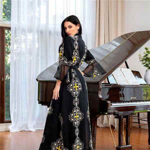 ชุดเดรสมุสลิมสไตล์อาหรับสำหรับผู้หญิง, ชุดเดรสชุดคลุมมุสลิม - Product Image 3