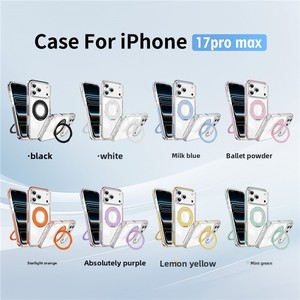 Étui rotatif en acrylique compatible avec <span class=keywords><strong>iPhone</strong></span> 17/17 <span class=keywords><strong>Pro</strong></span> Max, design transparent, protection magnétique, résistant aux chutes, sensation agréable au toucher - Product Image 4