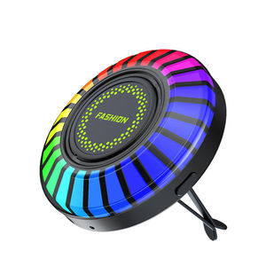 Car <b>LED</b> Ambient <b>Light</b> Round Air Vent RGB Color Changing App Control Multicolor Music <b>Lights</b> - Product Image 3