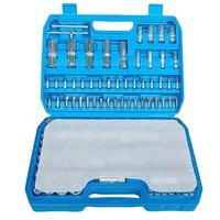 Ensemble d'outils de réparation mécanique en acier au carbone galvanisé de 108 pièces avec clé à cliquet et douille pour garage automobile et atelier