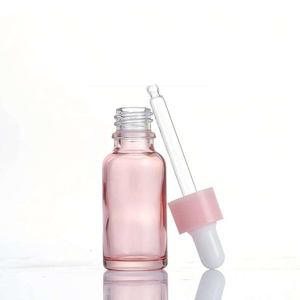 Luxury pink Cosmetic Glass Dropper Packaging Bottle Set Packaging <b>Box</b> LingKa Brand LK01 Model Cylinder Shape Silk Screen Printed - Product Image 3