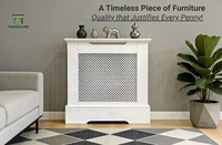 Cache-radiateur Timberlume blanc peint sur mesure, qualité supérieure, OEM ODM pour les marques domestiques européennes et américaines, best-seller au Royaume-Uni, mini 780 mm, fabriqué en Chine