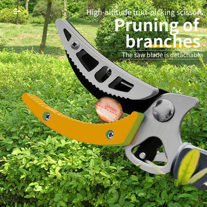 <span class=keywords><strong>Ciseaux</strong></span> de cueillette de fruits et sécateurs à perche - Tête en acier SK5, conception ergonomique pour le jardinage professionnel - Product Image 3