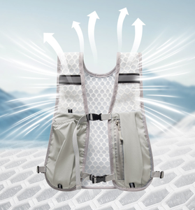 Gilet <span class=keywords><strong>de</strong></span> sport en nylon pour cyclisme, course à pied, <span class=keywords><strong>randonnée</strong></span>, vélo, trail, marathon - Sac à dos d'hydratation avec porte-téléphone - Product Image 6