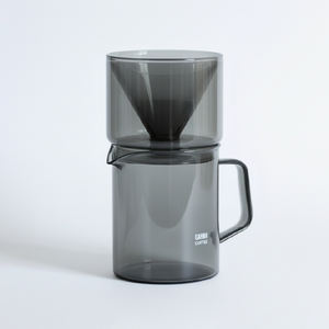 Juego de viaje de elegante servidor de café y té con filtro de vidrio resistente al calor para hoteles - Product Image 1