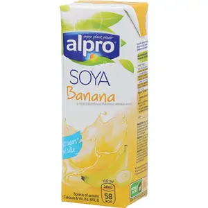 Alpro Barista schaumfähiges Banana-Langlebigkeitsgetränk 1 L 100% pflanzenbasiert vegan und milchfrei 8-teilig