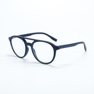 2023 트렌드 사용자 정의 노안 안경 블랙 더블 브리지 라운드 독서 안경 Lunette 드 강의 남녀 리더 - Product Image 3