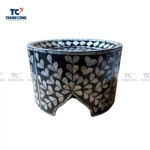 Artículo CALIENTE 2025 para regalo de Ramadán Madre de perla Soporte para pastel de cumpleaños Juego de 2 formas redondas Soporte de postre de madera de diferentes tamaños - Product Image 6