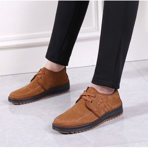 Scarpe Tradizionali di Pechino per Uomo di Mezza Età e Anziani, <span class=keywords><strong>Casual</strong></span> in PU e Rete, Comode, Allacciate, Traspiranti e Leggere per l'Inverno - Product Image 3