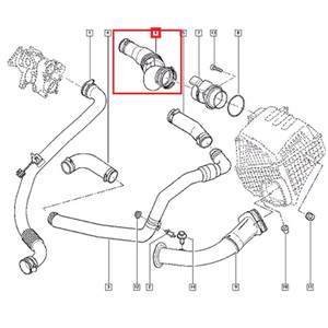 Tuyau de suralimentation neuf 7700116005 pour <span class=keywords><strong>Renault</strong></span> <span class=keywords><strong>Espace</strong></span> IV 1.9 DCi - Product Image 5